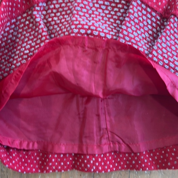 Janie and jack red metallic dotted wool dress - Picture 5 of 7